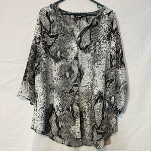 BB Dakota Snakeskin Blouse